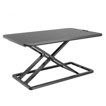VM-SD04M Black Wooden Steel Foldable Sit Standing Desk VM-SD04